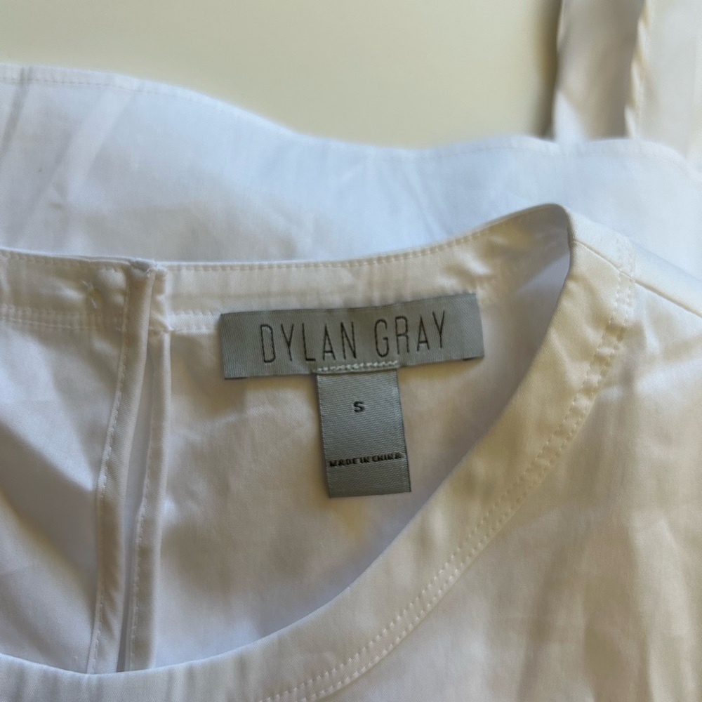 NWOT Dylan Gray White Sleeveless Tie-Front Top Size S - Picture 7 of 9